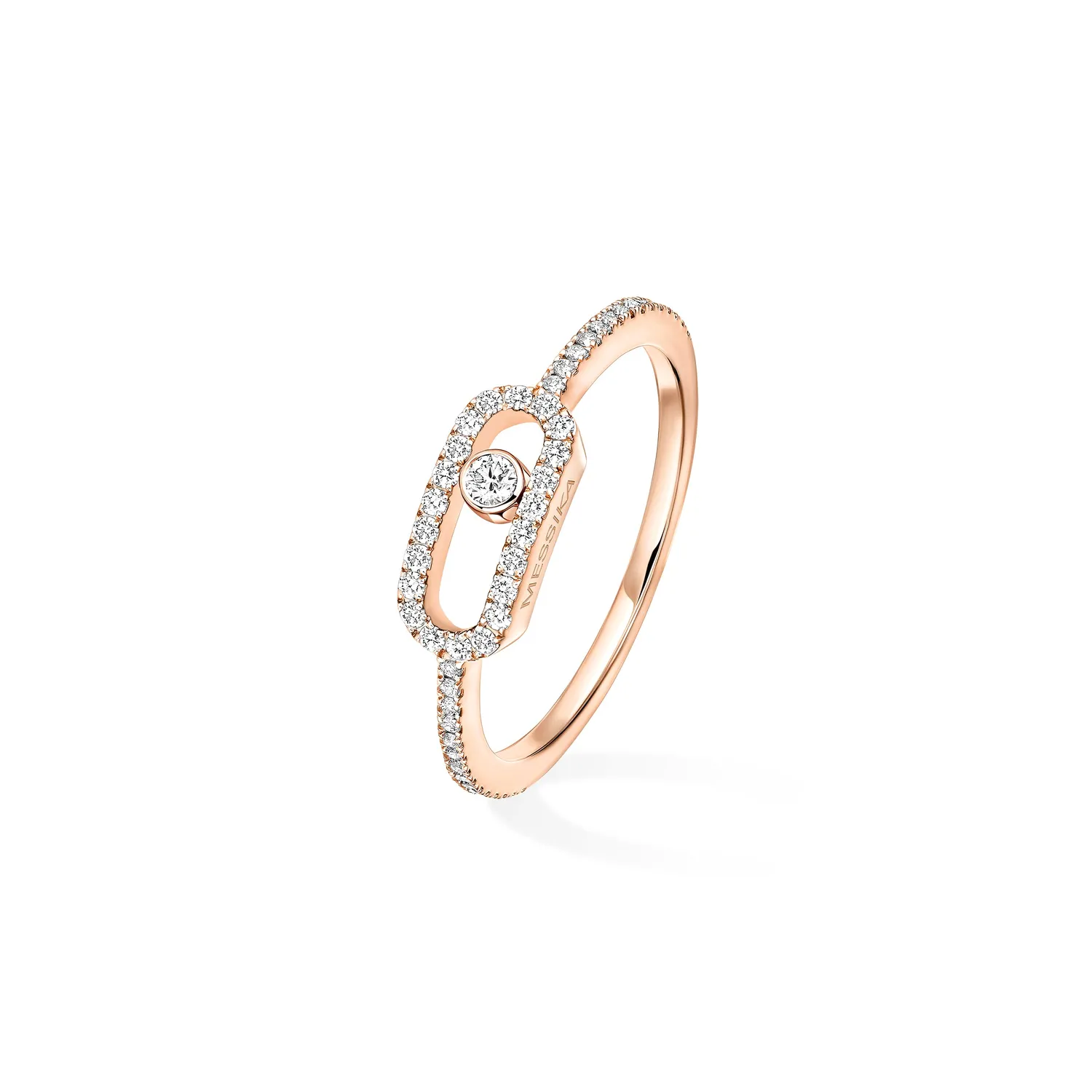 Bague Messika Pavée Diamant en Or Rose Move Uno