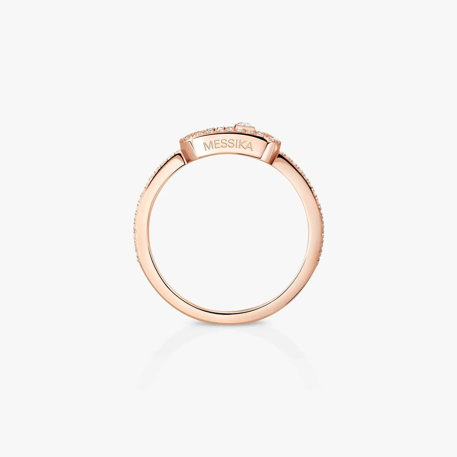 Bague Messika Pavée Diamant en Or Rose Move Uno