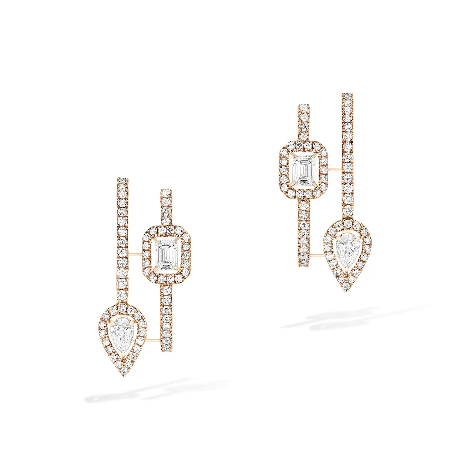Boucles d’Oreilles Créoles MY TWIN 2 rangs