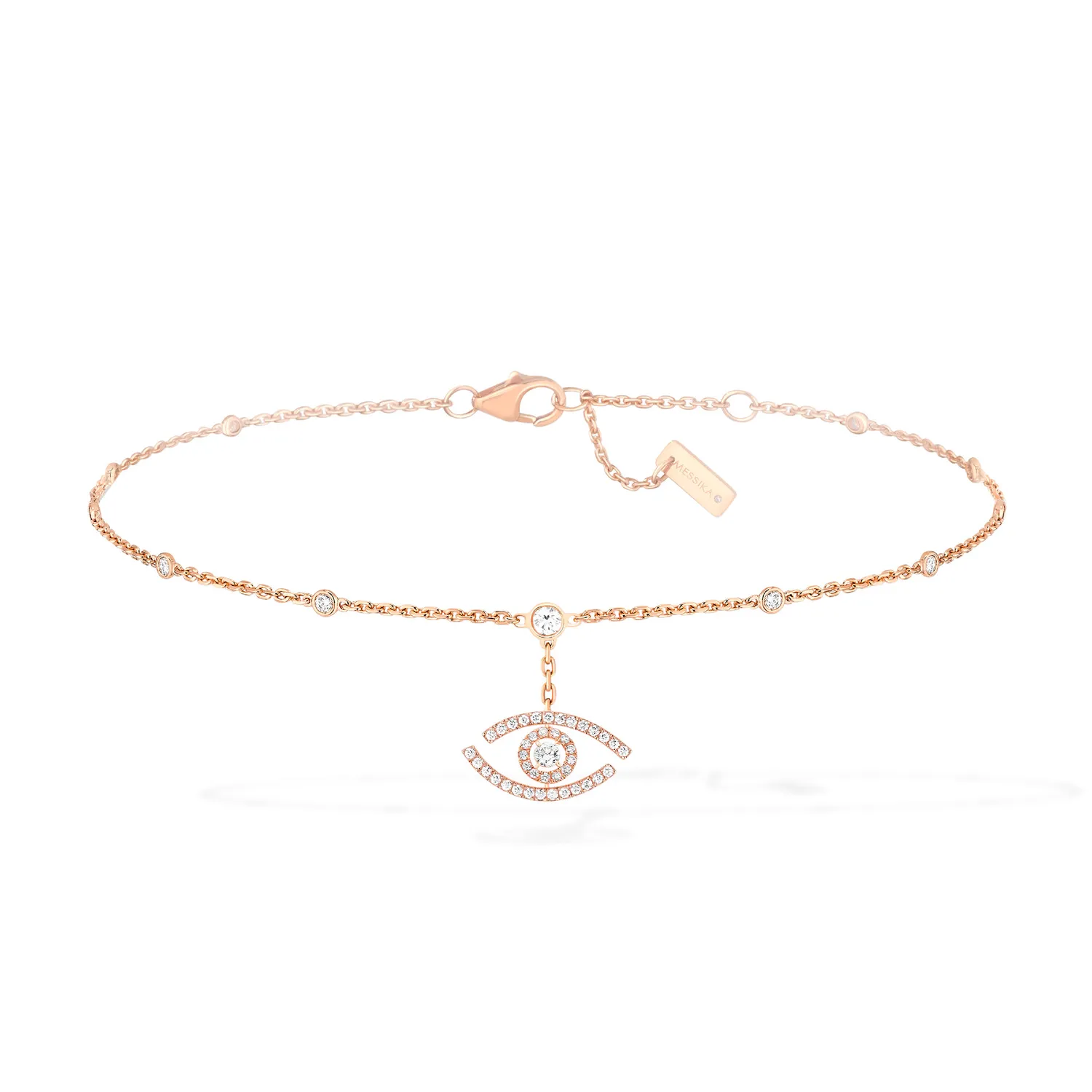 Bracelet de cheville LUCKY EYE pavé