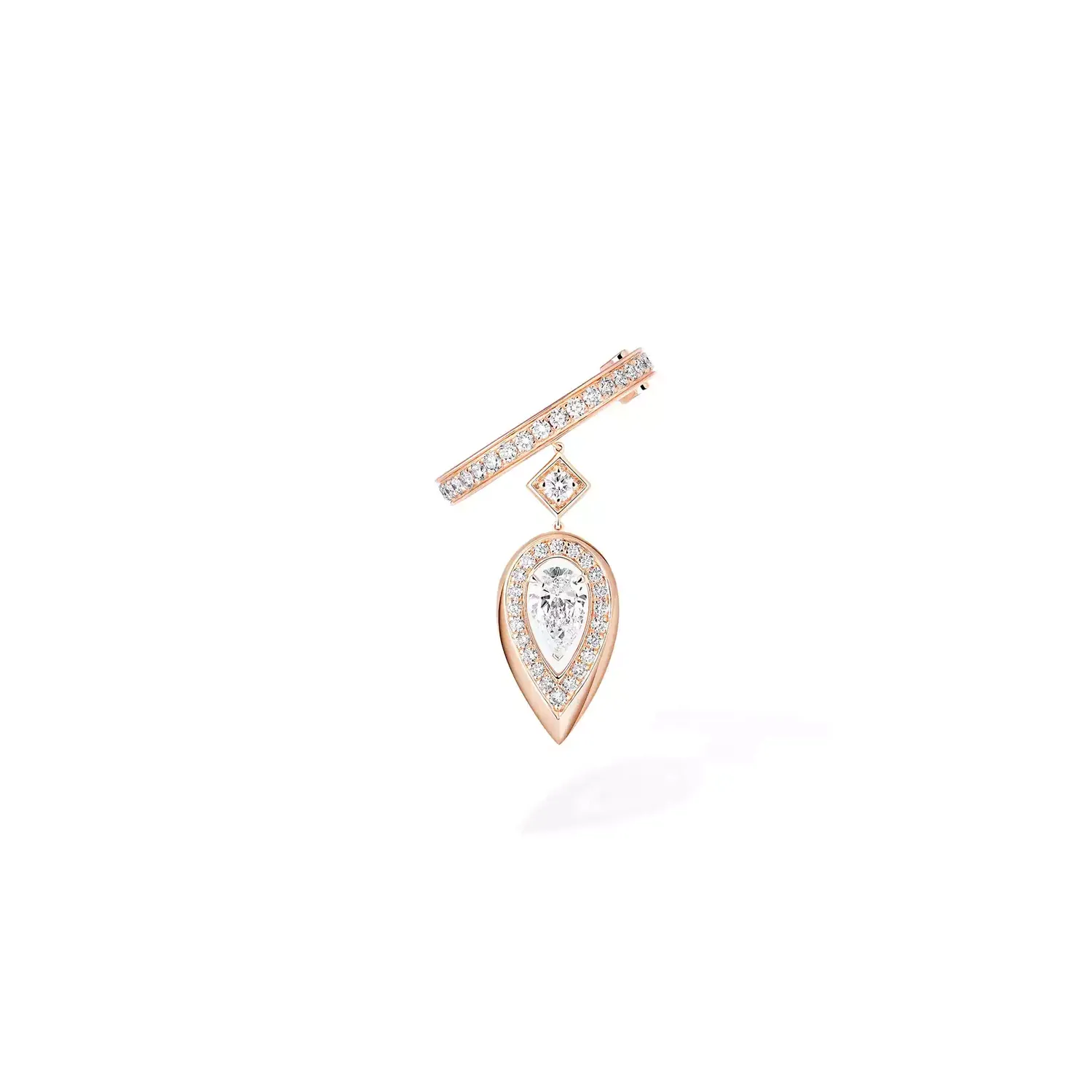 Mono clip d'oreille Messika Fiery 0,10ct en Or rose et diamants