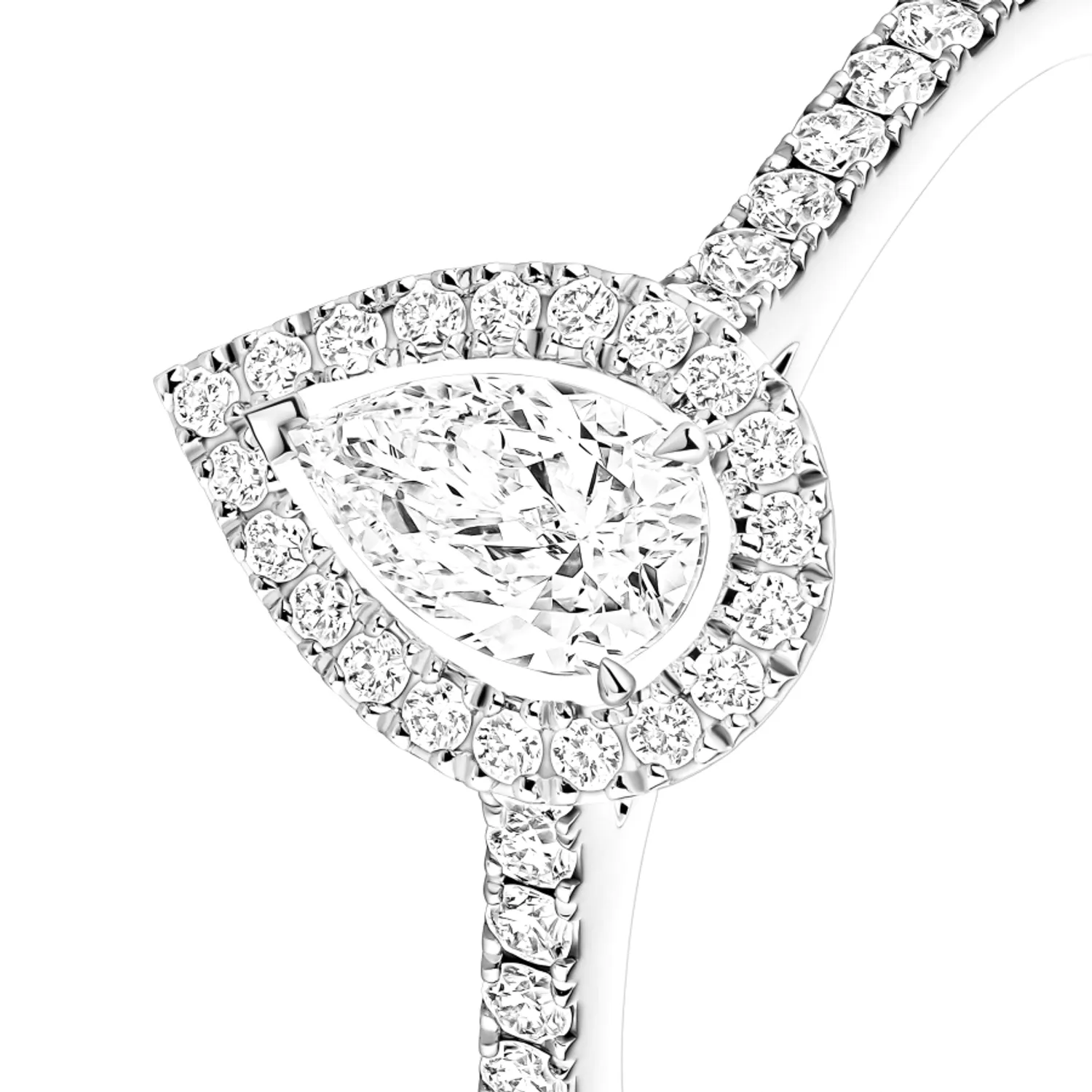 Messika Joy ring 0.25ct white gold, diamonds
