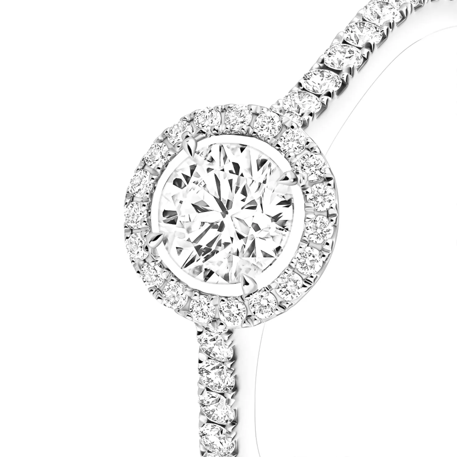 Messika Joy ring 0.40ct white gold, diamonds