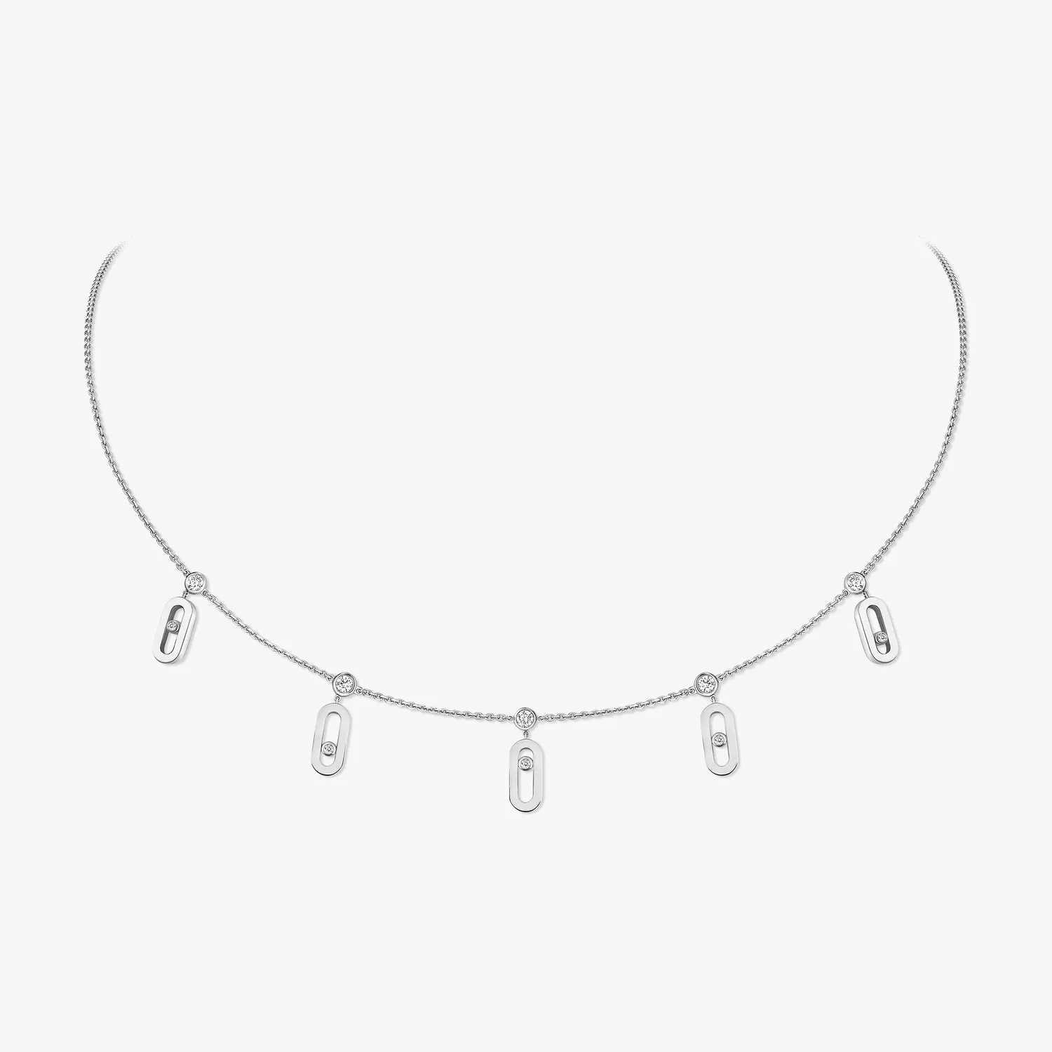 Collier Messika choker pampille Move Uno