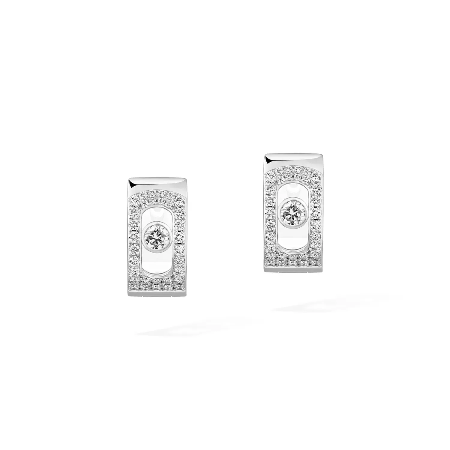 Boucles d'Oreilles Créoles MOVE Noa pavées