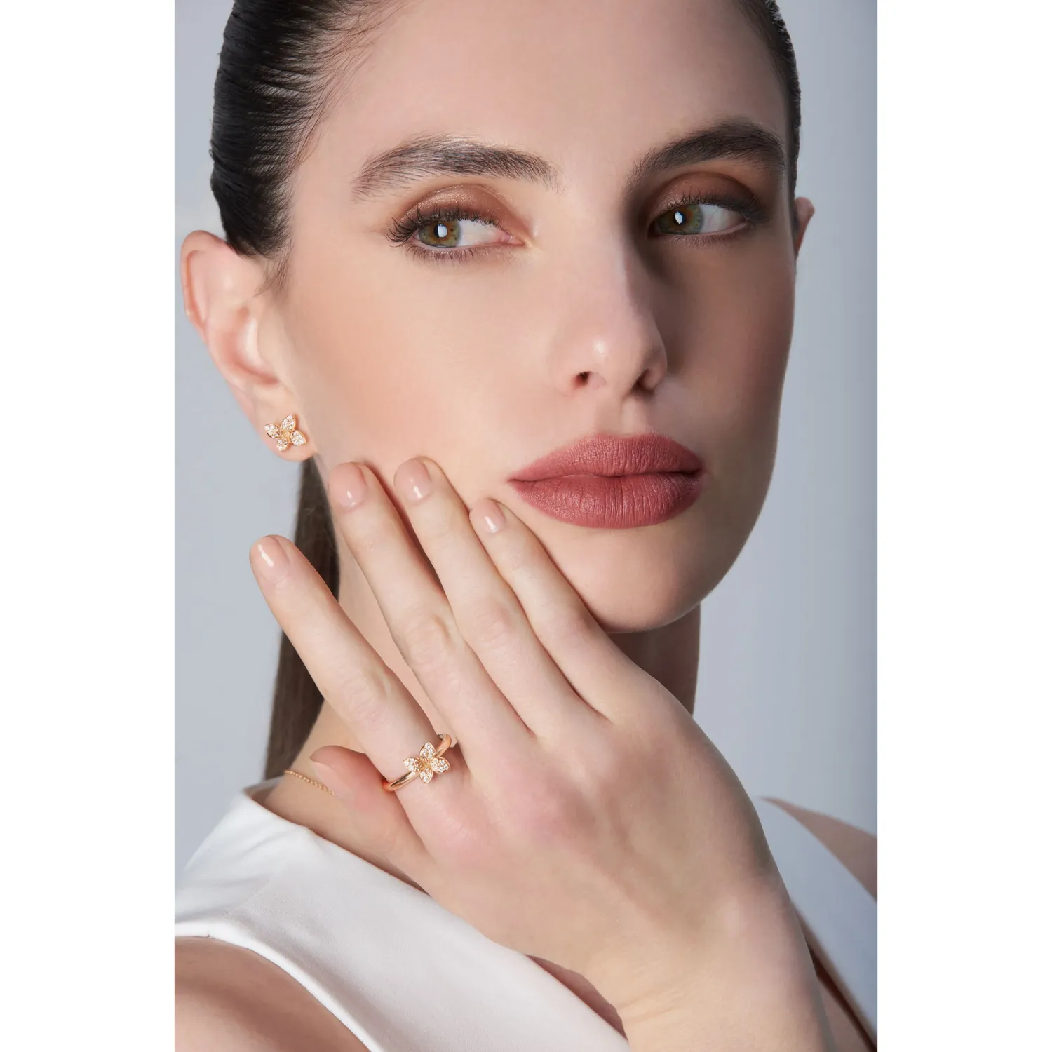 Boucles d'oreilles Pasquale Bruni Petit Garden, Or Rose, Diamants