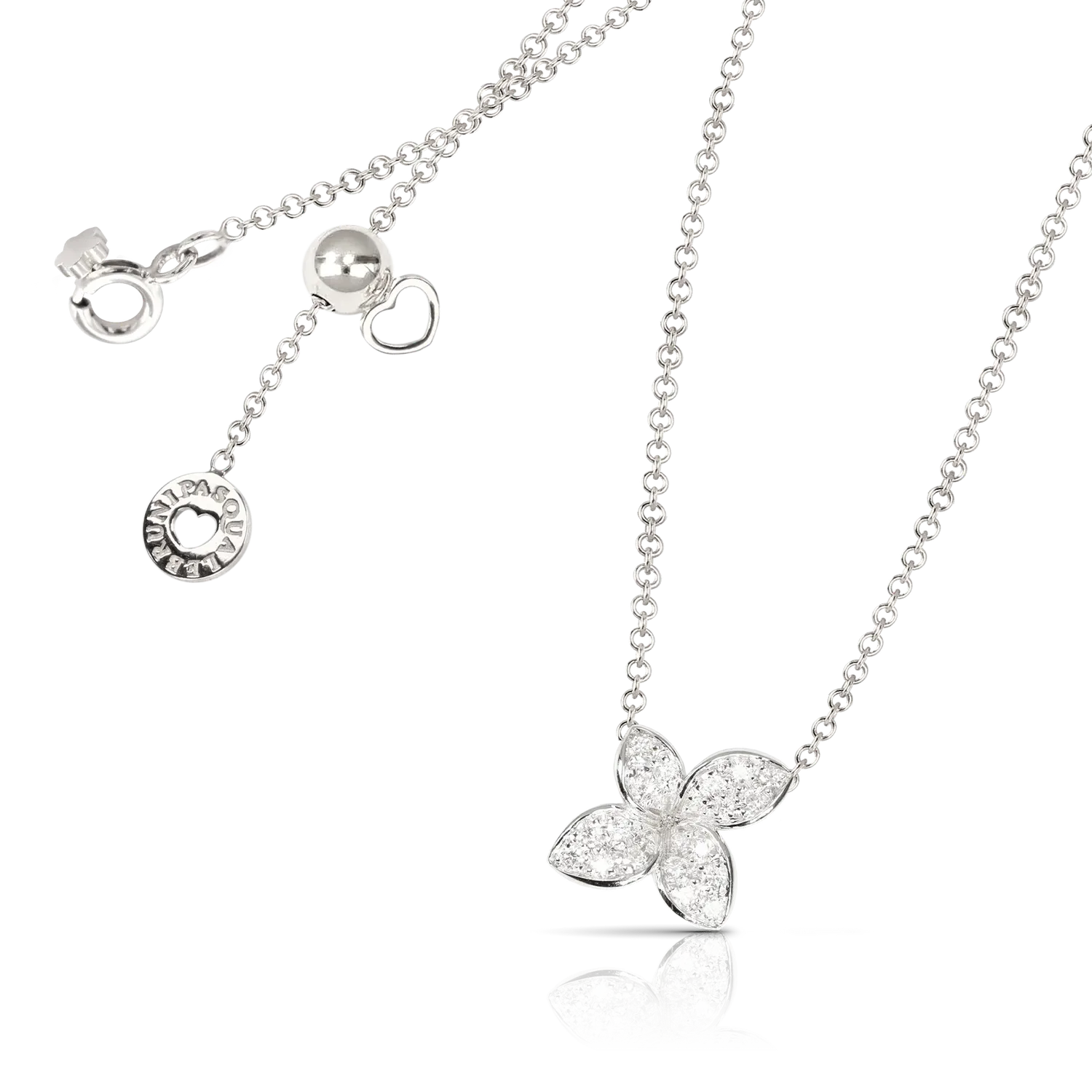 Collier Pasquale Bruni Petit Garden Or Blanc, Diamants