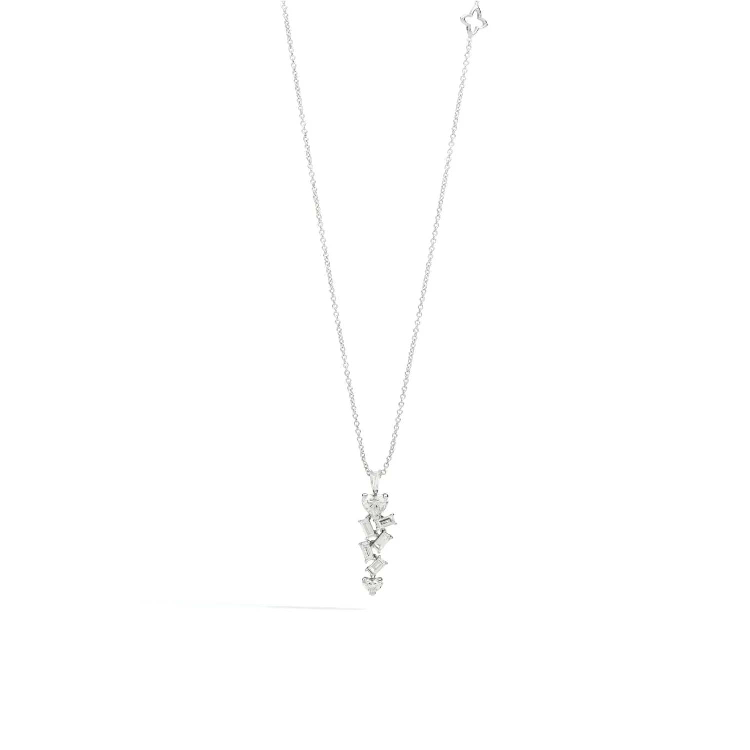 Collier Recarlo Anniversary Love en or blanc et diamants