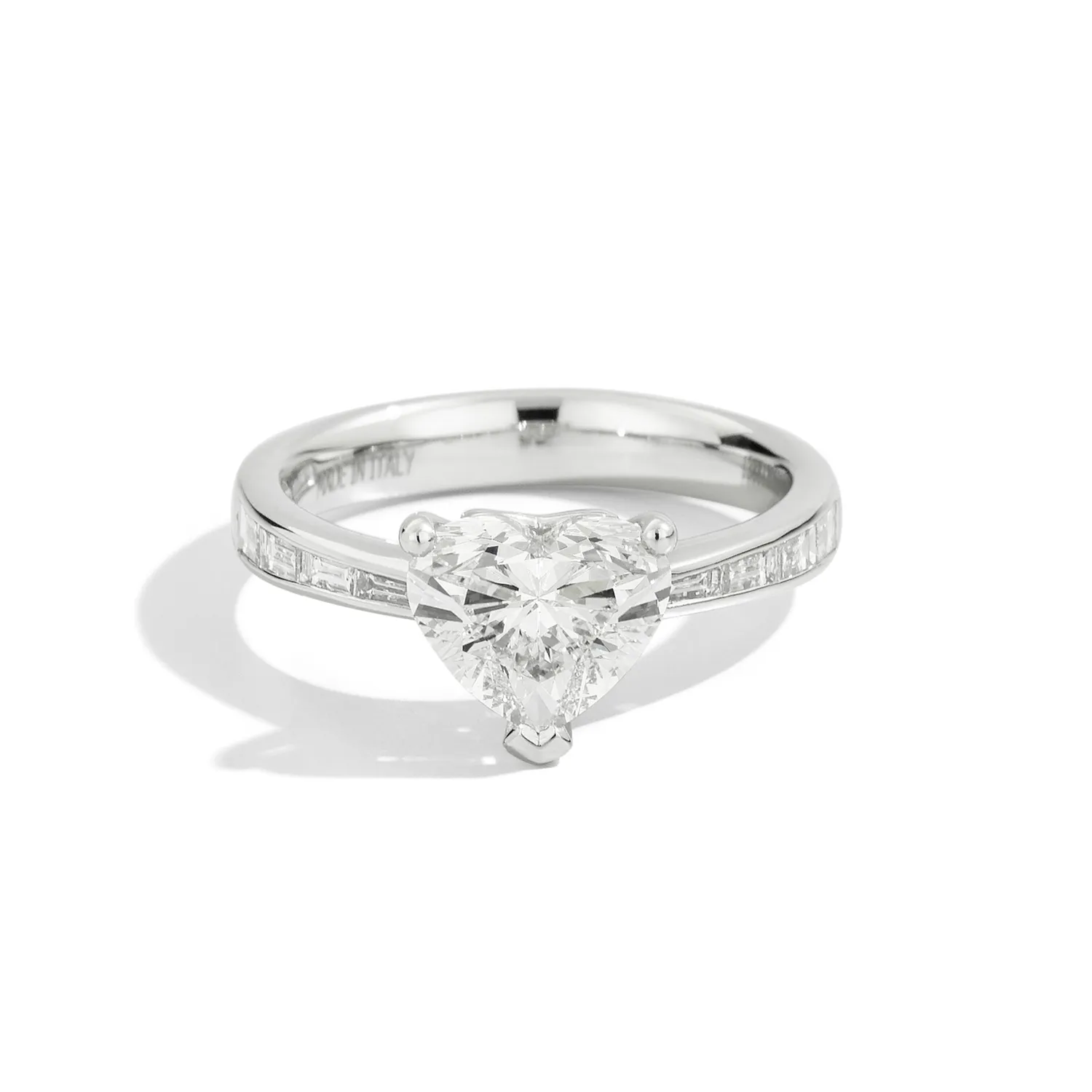 Bague Solitaire Recarlo Anniversary Love en or blanc et diamants