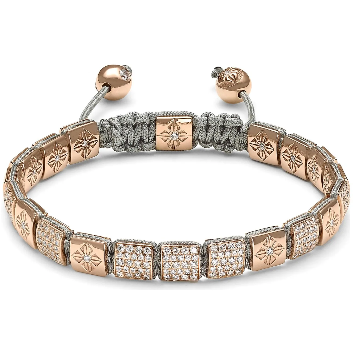 Bracelet Shamballa Jewels en or rose et diamants