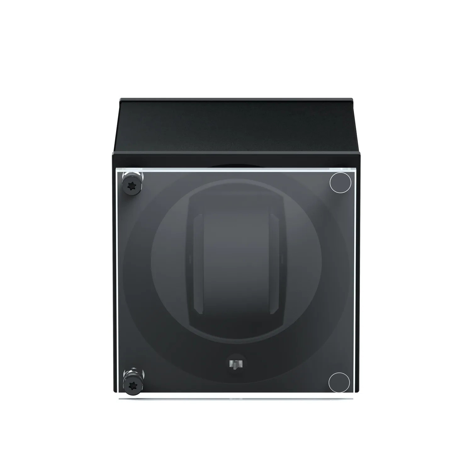 Remontoir SwissKubik 1 Montre Aluminium Noir Masterbox avec vitre protectrice