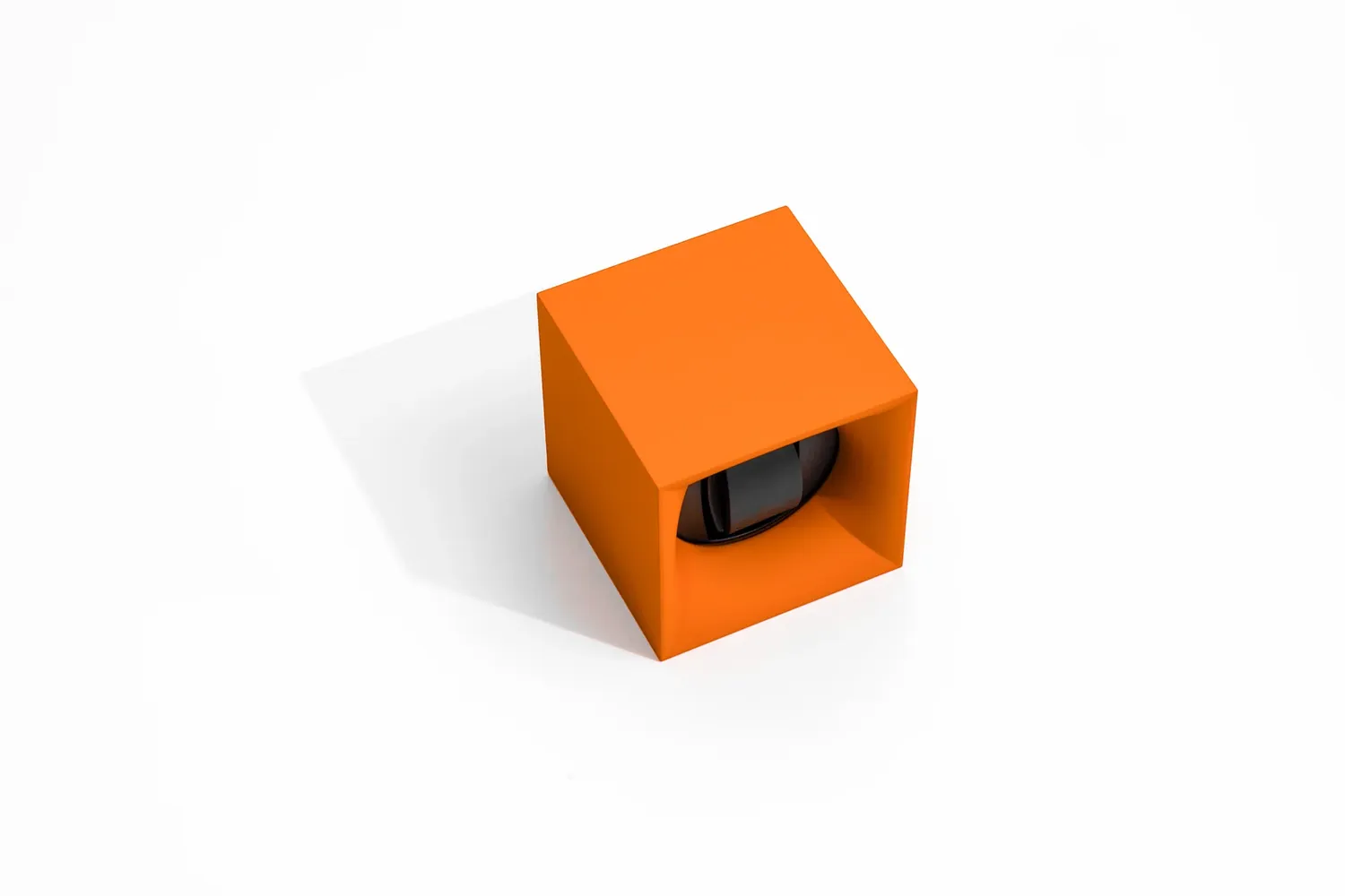 Remontoir SwissKubik 1 Montre Soft Touch Orange Startbox