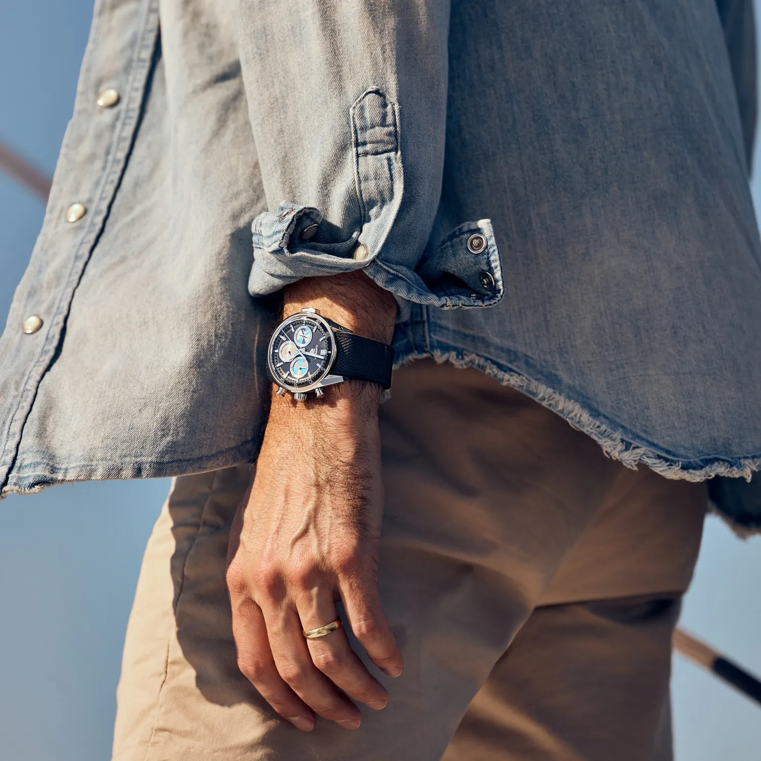 TAG Heuer Carrera Chronograph Seafarer x Hodinkee watch
