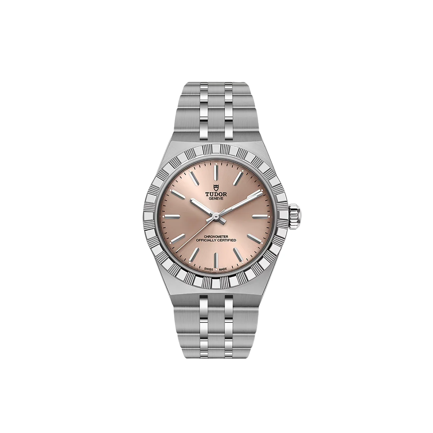 Montre TUDOR ROYAL 30mm, Bracelet acier 98520, Cadran saumon index
