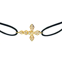 Bracelet cordon Akillis Python diamants