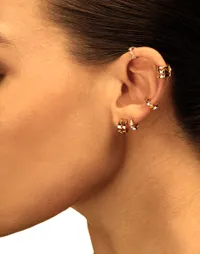 Mono boucle d'oreille Akillis Capture Me en or jaune