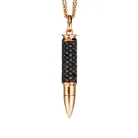 Collier Akillis Fatal Attraction diamants noirs Or rose