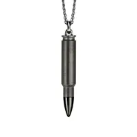 Pendentif Akillis sur chaîne Fatal Attraction en titane dlc noir