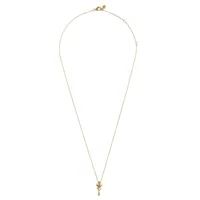 Collier PYTHON Or jaune 3 écailles diamants