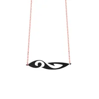 Pendentif Akillis chaîne Tattoo en titane dlc noir