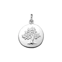 Médaille GALET ARBRE DE VIE 16mm polie