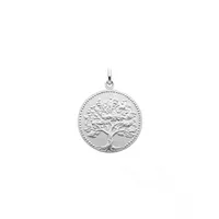 Médaille ARBRE DE VIE Relief frappe mince sablée 18mm