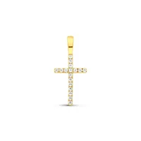 Croix Fil Carré Arthus Bertrand , Or Jaune & Diamants