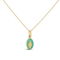 Médaille Miraculeuse Arthus Bertrand Vert d'eau