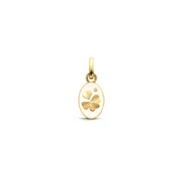 Pendentif Or Jaune & Diamant Trèfle - Ivoire