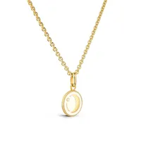 Pendentif Or Jaune & Diamant Lune - Ivoire