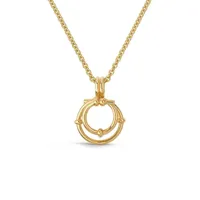 Collier Arthus Bertrand Or Jaune Spirale Etoilée