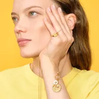 Collier Arthus Bertrand Or Jaune Spirale Etoilée