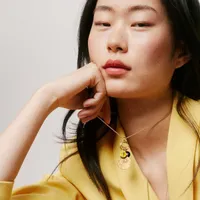 Collier Arthus Bertrand Or Jaune Spirale Etoilée