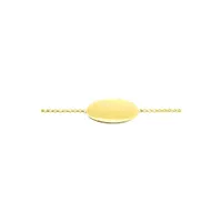 Gourmette Arthus Bertrand Calisson PM chaîne jaseron 14 cm or jaune