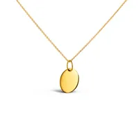 Pendentif Arthus Bertrand Galet Uni Or Jaune
