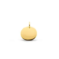 Pendentif Arthus Bertrand Galet Uni Or Jaune