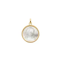 Médaille VIRGO AMABILIS Nacre 19mm polie