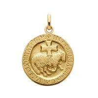 Médaille Arthus Bertrand Agneau de Cluny 18 mm or jaune poli