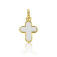 Croix ARRONDIE PM laquée blanche
