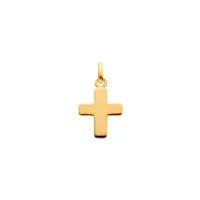 Pendentif Arthus Bertrand Croix Baby Cross F. mince or jaune poli