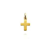 Pendentif Arthus Bertrand Croix Baby Cross Mini F. mince or jaune poli