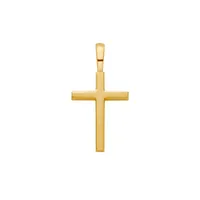 Pendentif Arthus Bertrand Croix Fil Carré 15mm en or jaune