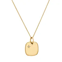 Pendentif Arthus Bertrand Ma Petite Etoile 14mm or jaune et diamant