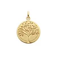 Médaille ARBRE DE VIE Empreinte 18mm polie
