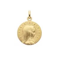 Médaille VIERGE JEUNE Etoilée 18mm frappe mince