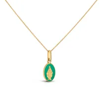 Médaille Miraculeuse Arthus Bertrand Vert Émeraude