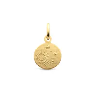 Pendentif Arthus Bertrand Or Jaune Lune - Bleu Roi