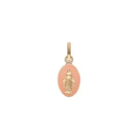 Médaille Arthus Bertrand Vierge Miraculeuse en or rose poli et laque rose