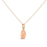 Pendentif Arthus Bertrand Or Rose Trèfle - Pêche