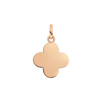 Pendentif Arthus Bertrand Croix Trèfle F. mince or rose
